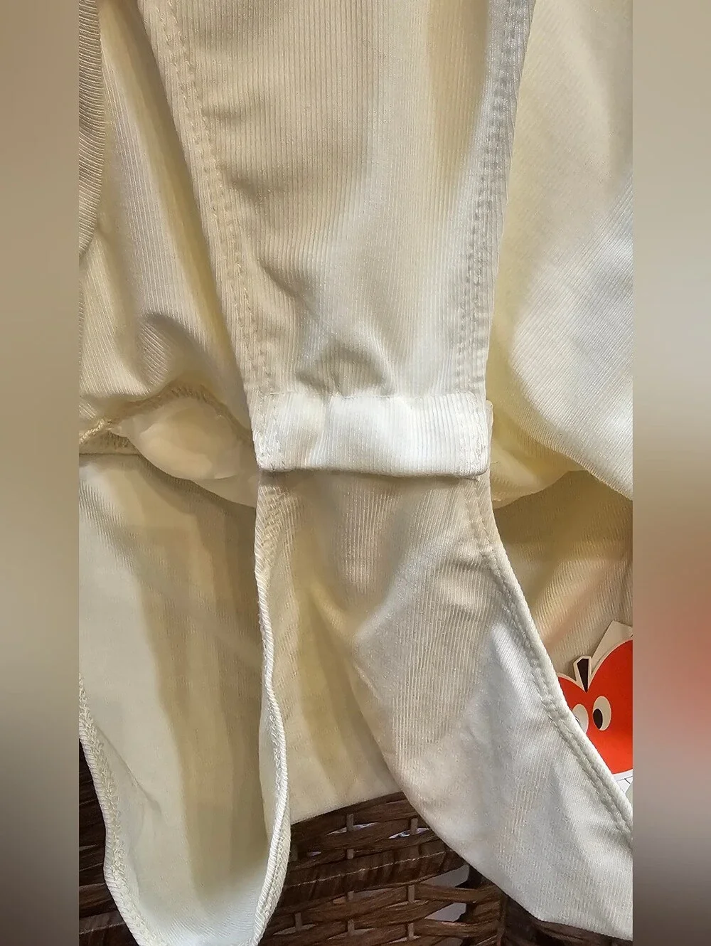 Cider Cream Satin Drape V-Neck Bandeau Bodysuit